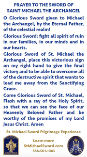 Prayer to the Sword of St. Michael - Marian Devotional Movement