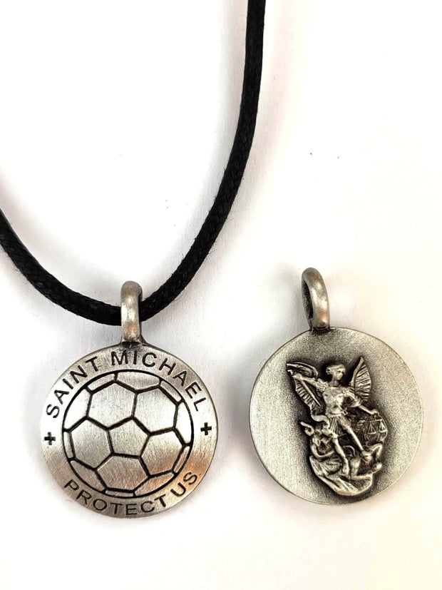 St. Michael Pewter Sports Pendants - Marian Devotional Movement